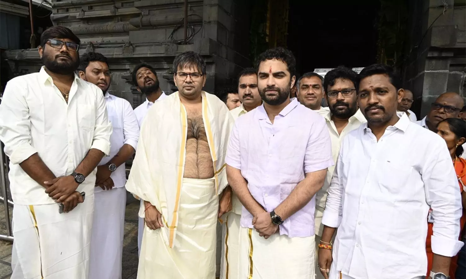 Vishwak Sen and Team Gangs of Godavari Seek Blessings at Tirumala