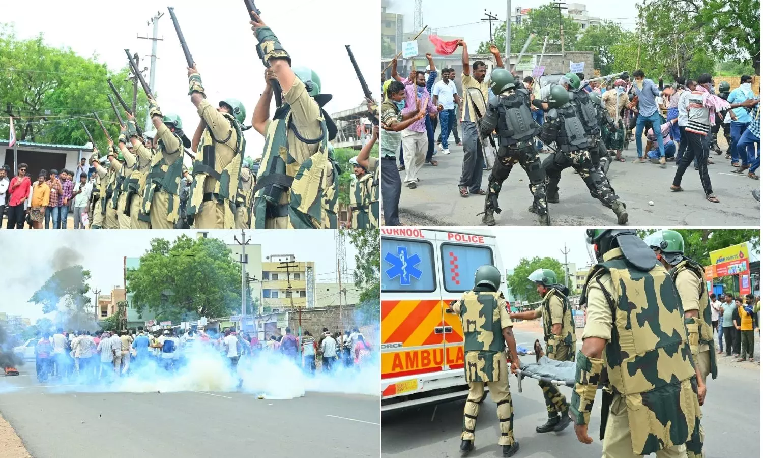 Police Mock Drill in Chittoor