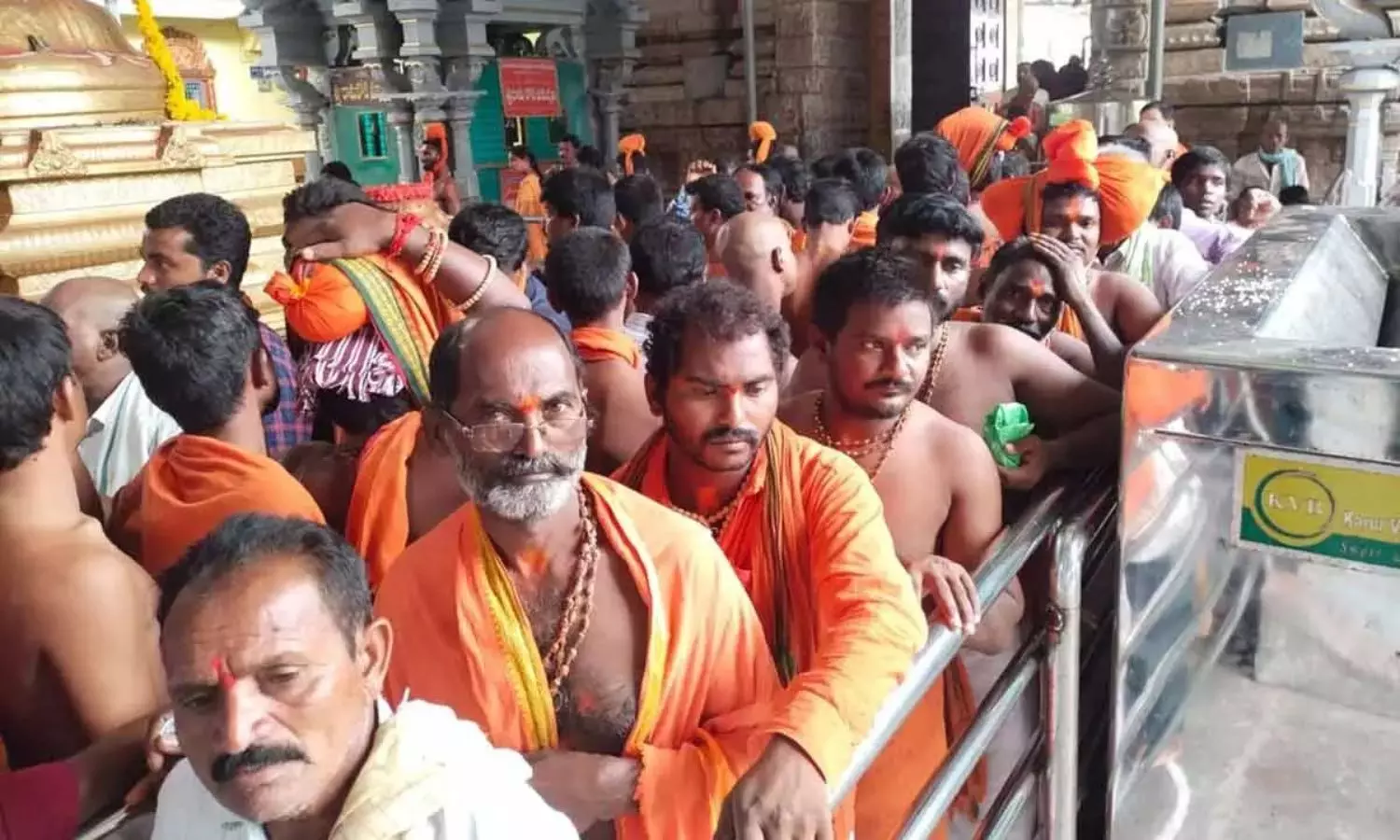 Crowd Of Devotees In Bhadrachalam On The Occasion Of Hanuman Jayanthi