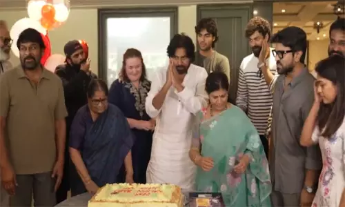 Janasena chief Pawan Kalyan to Chiranjeevi residence Janasena chief Pawan Kalyan to Chiranjeevi residence