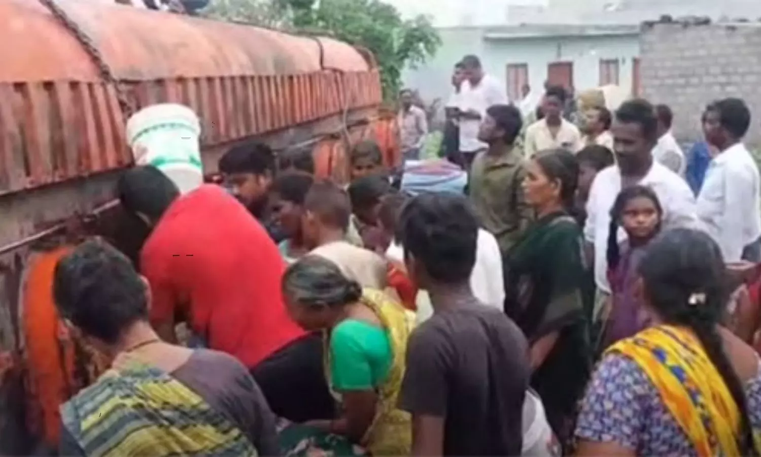 Palm Oil Tanker Overturns in Palnadu District