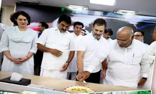 Rahul Gandhi Birthday Celebrations In AICC Central Office Rahul Gandhi Birthday Celebrations In AICC Central Office