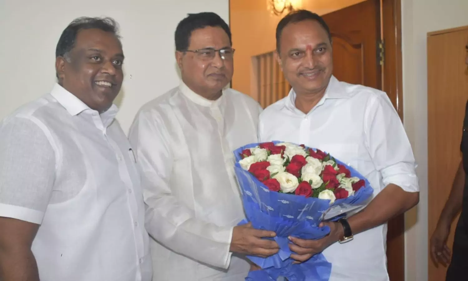 BRS MLA Laxma Reddy Meets Congress Leader Jana Reddy