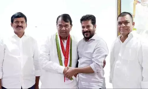 Pocharam Srinivas Reddy Joined In Congress Party Pocharam Srinivas Reddy Joined In Congress Party
