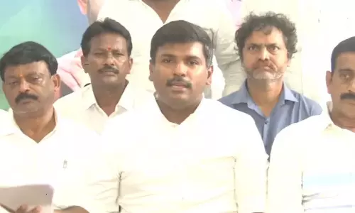 Gudivada Amarnath Fire TDP Govt Over YSRCP Offices Demolition