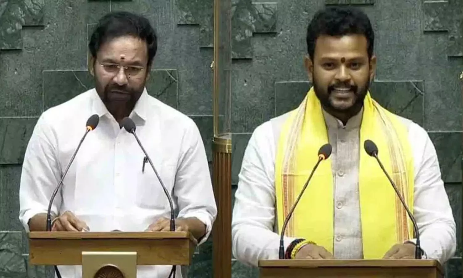 Kishan Reddy And Ram Mohan Naidu Takes Oath As A Member Of The 18th Lok Sabha