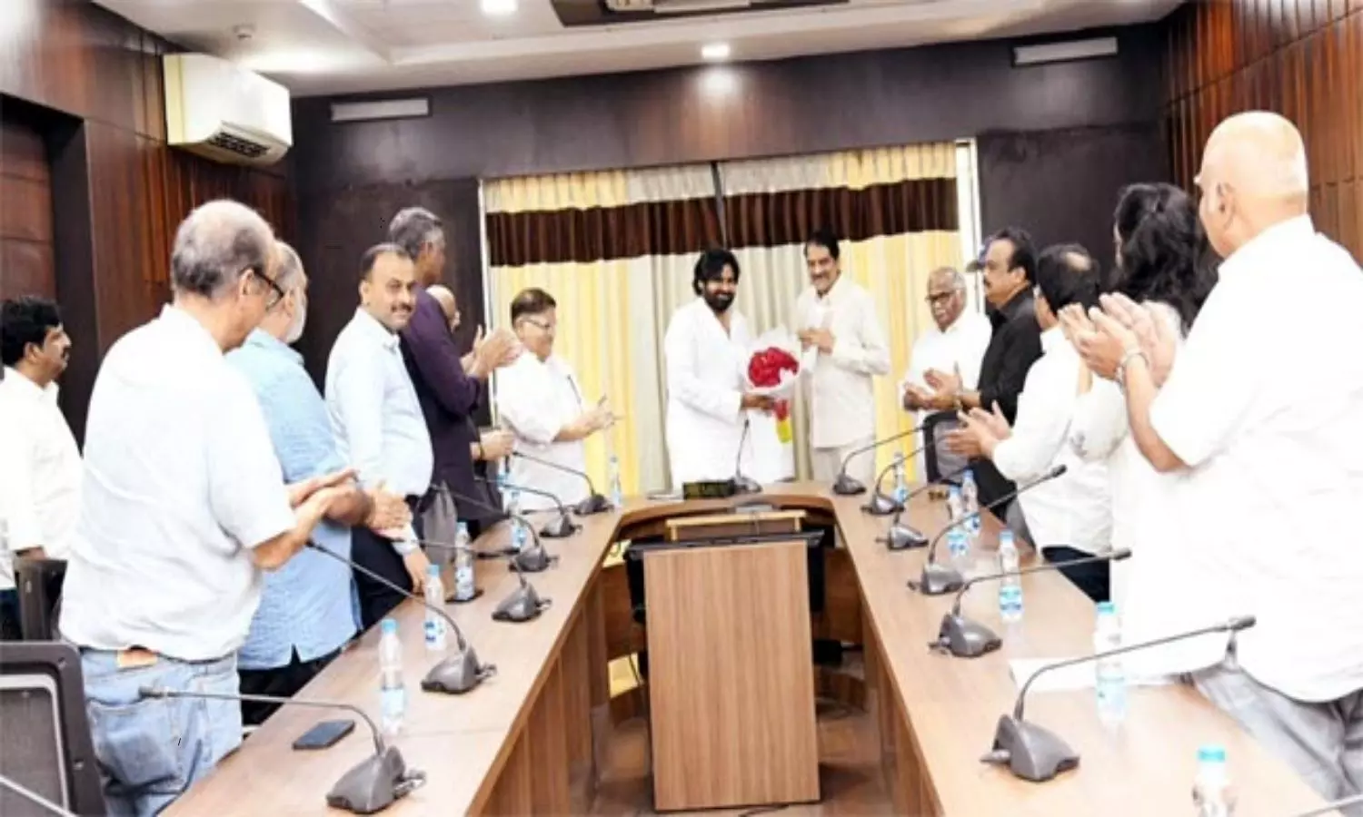 Meeting of Telugu film producers with Deputy CM Pawan