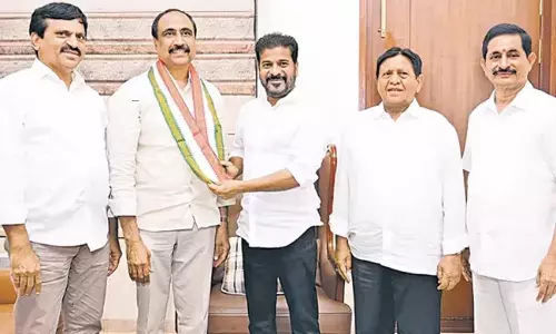 Jagtial BRS MLA Sanjay Kumar Joins Congress Jagtial BRS MLA Sanjay Kumar Joins Congress