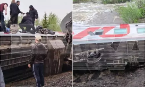 Train Accident : రష్యాలో ఘోర రైలు ప్రమాదం..పట్టాలు తప్పిన ప్యాసింజర్ ట్రైన్