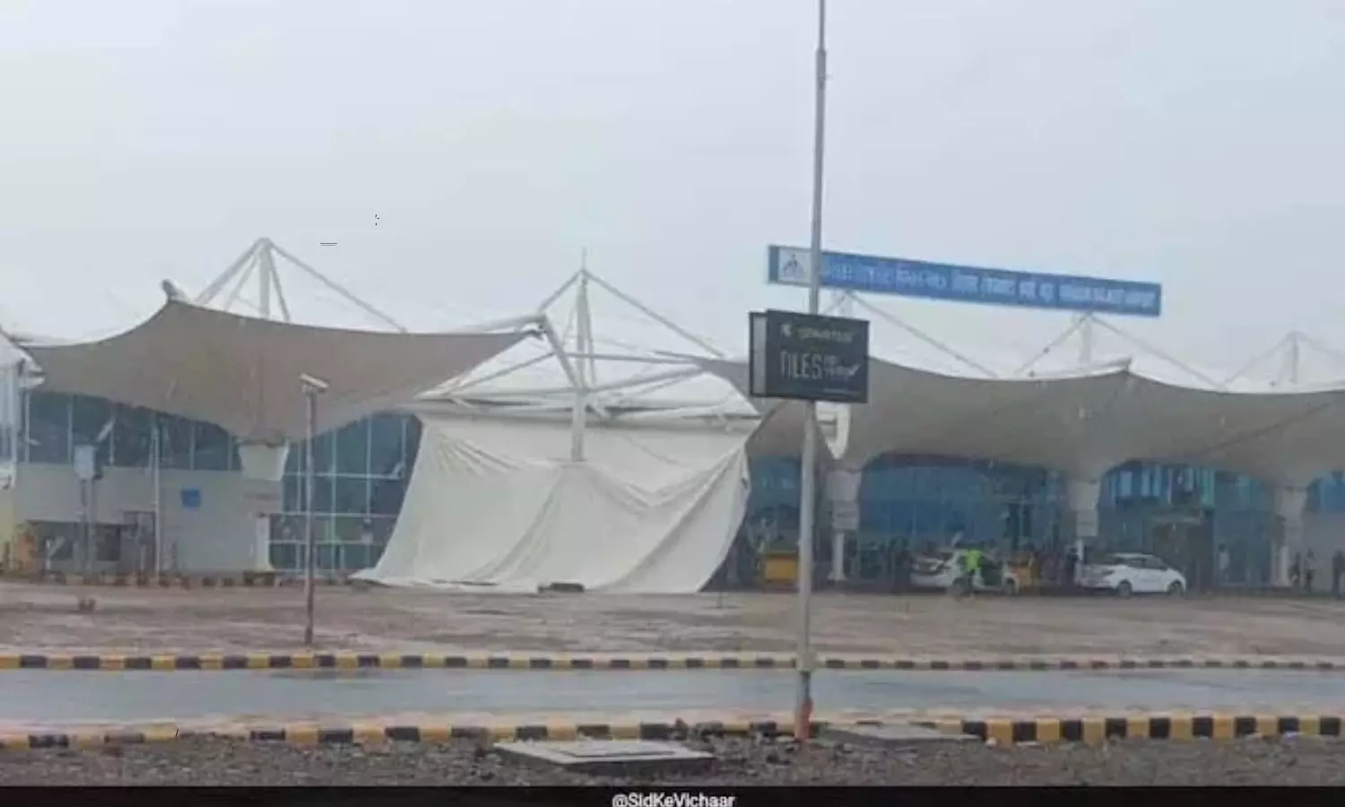 Terminal roof collapsed at Rajkot Air