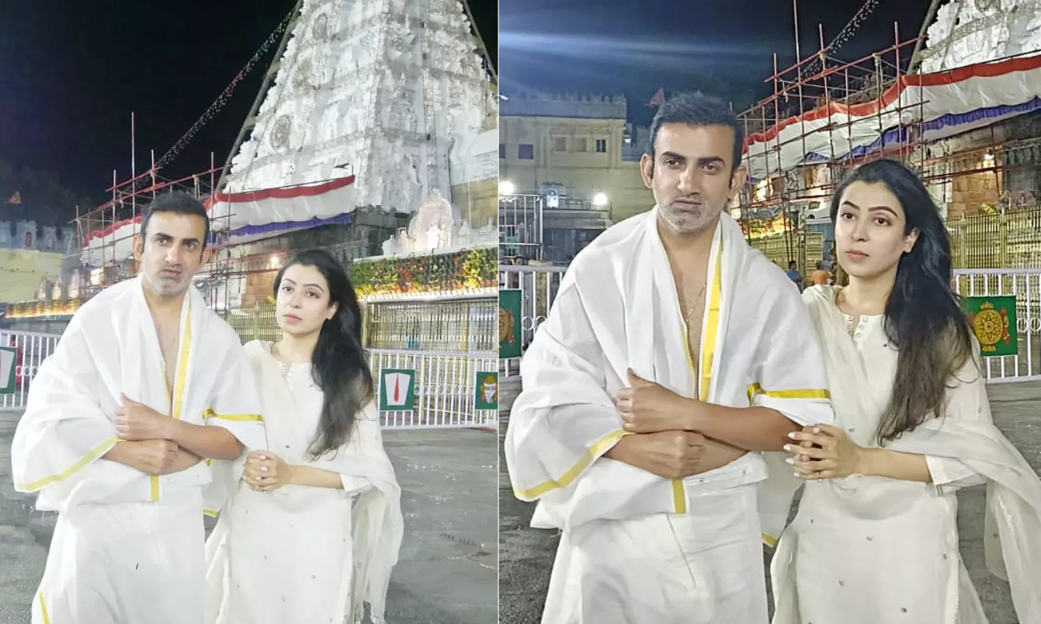 Former cricketer Gautam Gambhir visited Tirumala