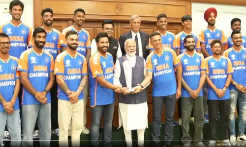 Indian Cricket Team Meets PM Modi at his Residence Indian Cricket Team Meets PM Modi at his Residence