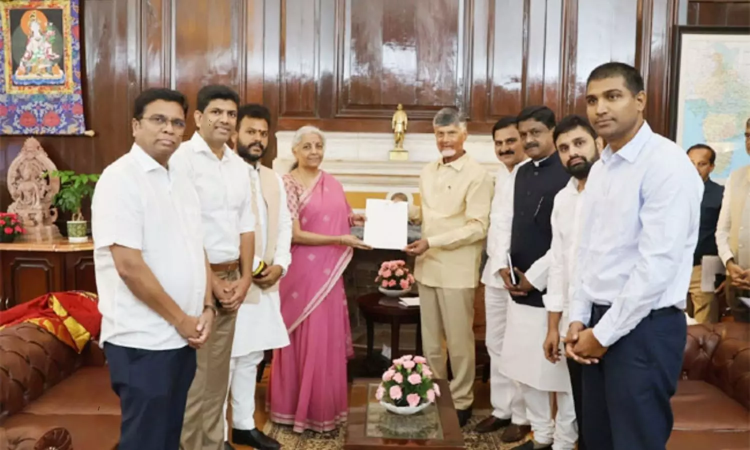 Chandrababu Meets Nirmala Sitharaman