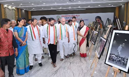 KVP distributed clothes with CM Revanth Reddy KVP distributed clothes with CM Revanth Reddy