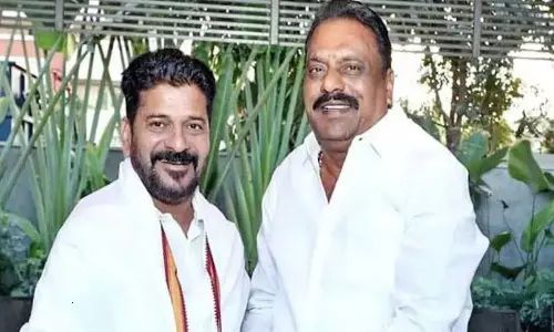 Another shock to BRS.. Rajendranagar MLA Prakash Goud Joining In Congress party Another shock to BRS.. Rajendranagar MLA Prakash Goud Joining In Congress party