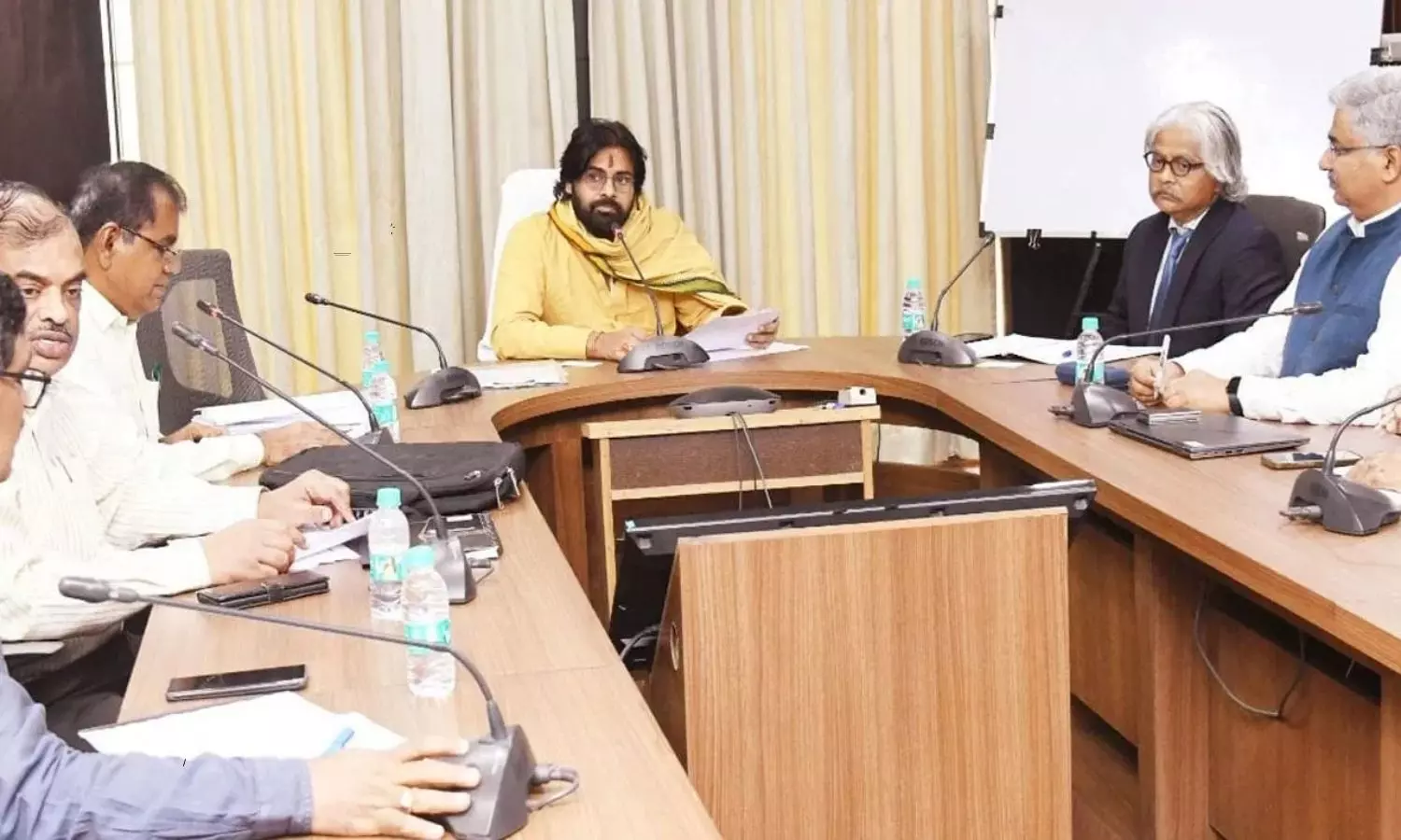 Deputy CM Pawan review with officials of Panchayat Raj department