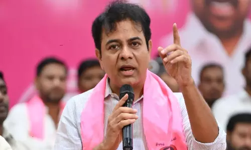 BRS Working President KTR Fires on Congress BRS Working President KTR Fires on Congress