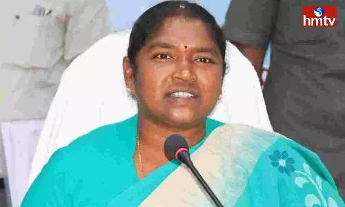 Minister Seethakka Visits Mulugu District Minister Seethakka Visits Mulugu District