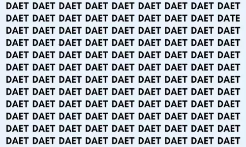 Optical Illusion Can you Find DATE Word in This Photo