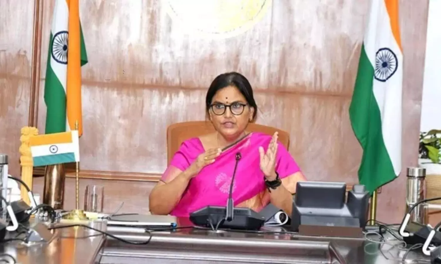 CS Shanti Kumari review with senior officials of various welfare departments