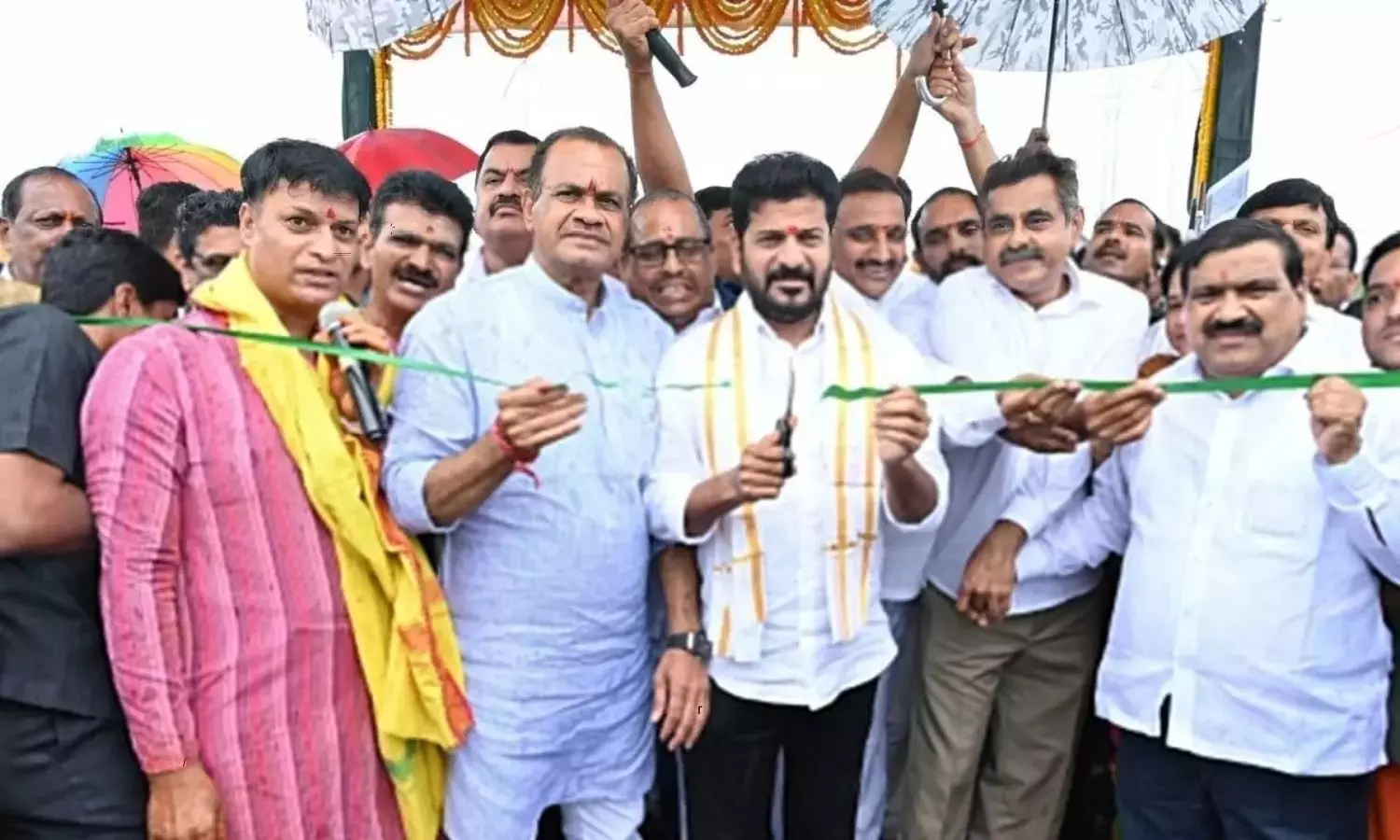 CM Revanth inaugurated the flyover constructed at Gopanpally