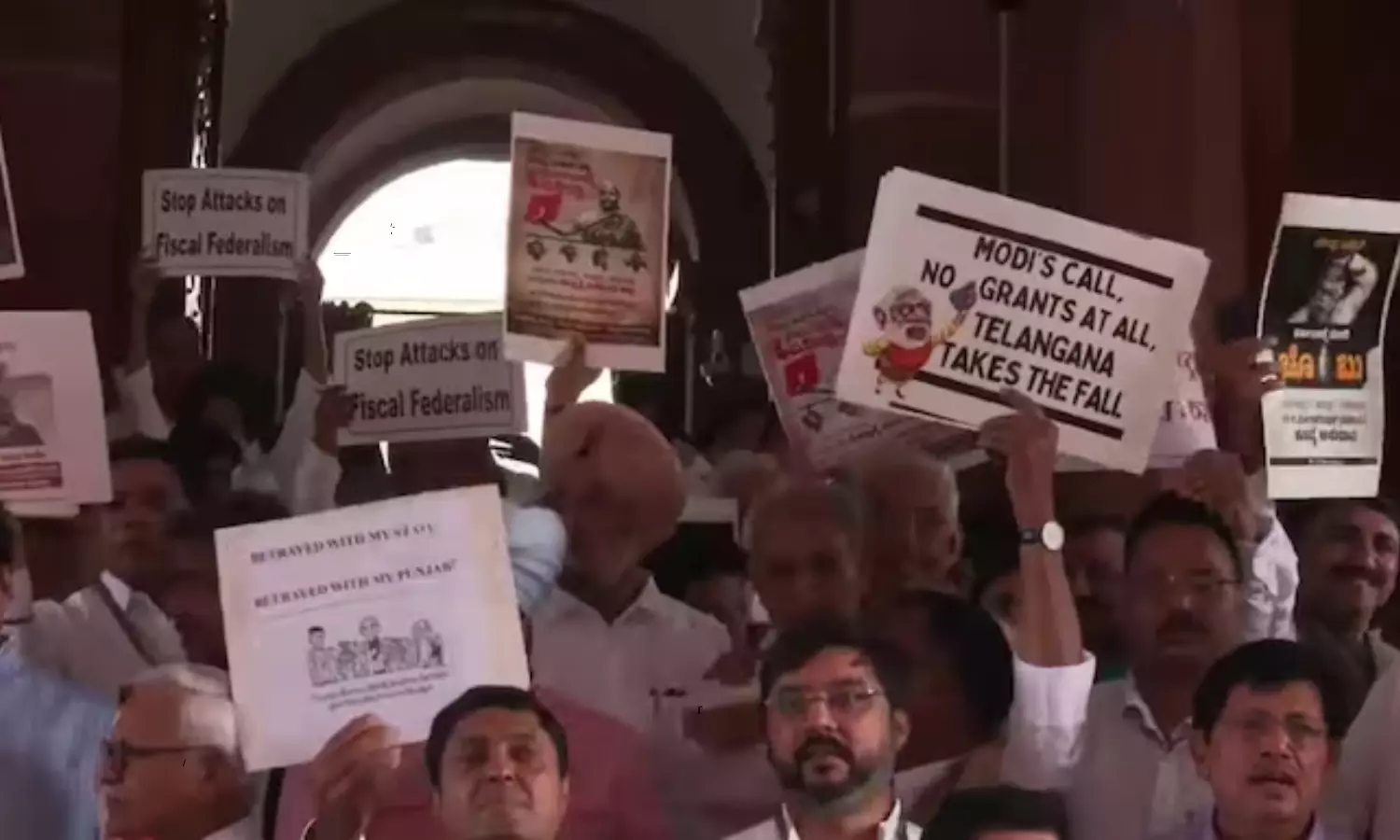 INDIA Blocs Protest Against Budget 2024 In Parliament