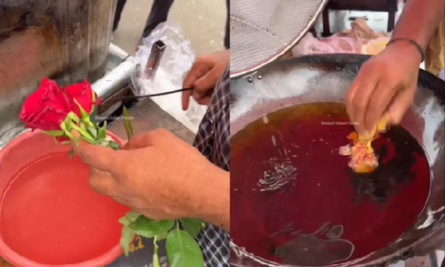 A Man Making Rose Pakoda Video Goes Viral in Social Media