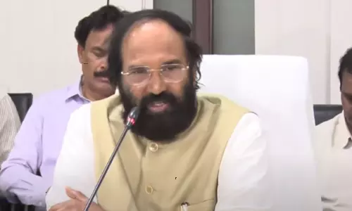 Minister Uttam Kumar Reddy Review Meeting On Irrigation Department Minister Uttam Kumar Reddy Review Meeting On Irrigation Department