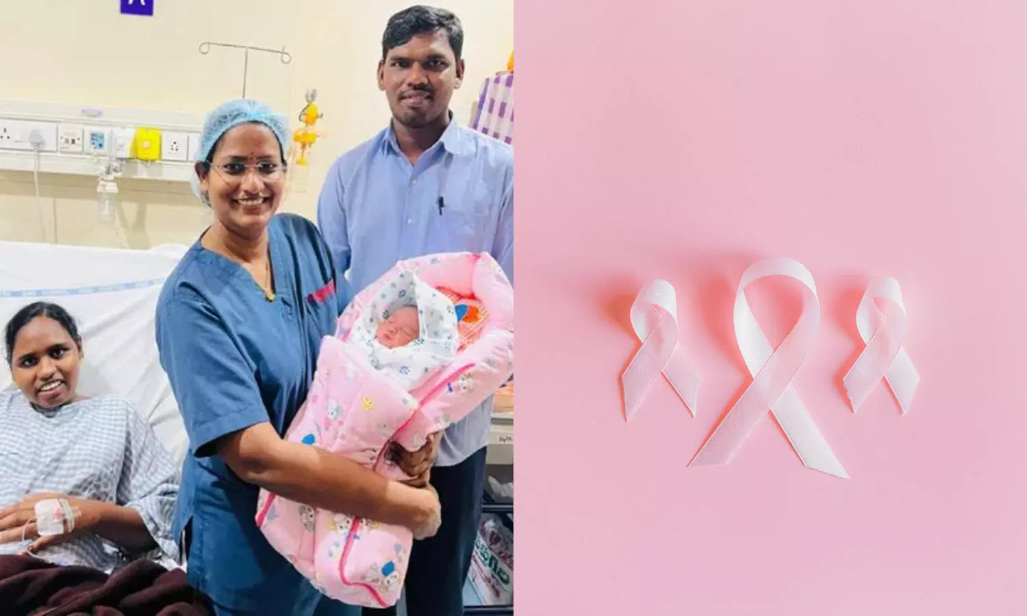 A young woman who gave birth to a baby after overcoming cervical cancer