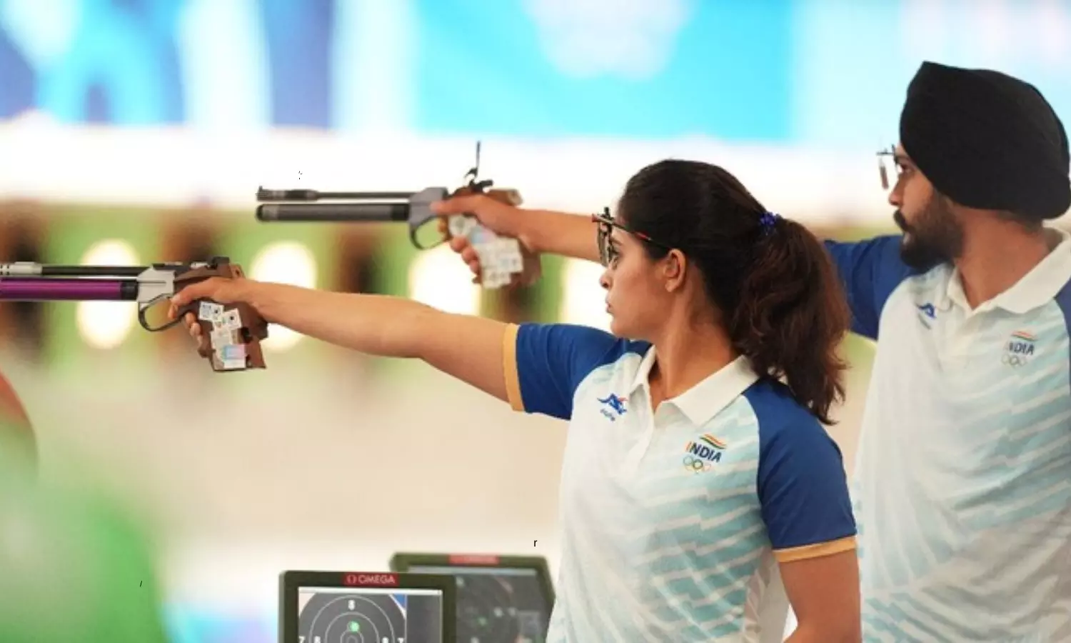 Olympics 2024 Shooters Manu Bhaker and Sarabjot Singh win Bronze Medal in 10m Air Pistol Mixed team