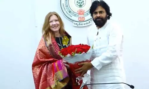 Us Consul General Jennifer Larson Meet Ap Deputy Cm Pawan Kalyan Us Consul General Jennifer Larson Meet Ap Deputy Cm Pawan Kalyan