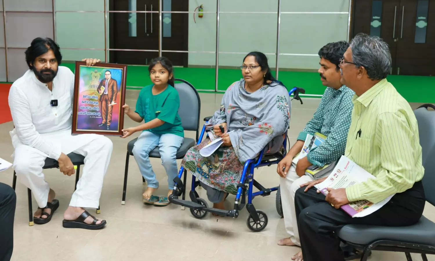 Deputy Chief Minister Pawan Kalyan met family members of Sugali Preethi