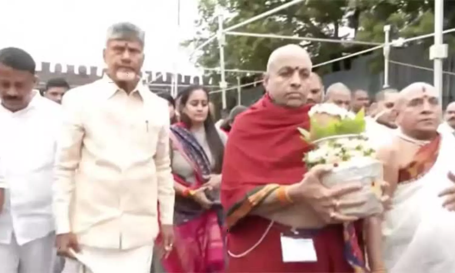 CM Nara Chandrababu Naidu Srisailam Tour