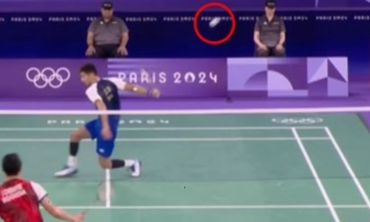 Indian Player Lakshya Sen No Look Shot goes viral In Paris Olympics 2024 Watch Viral Video