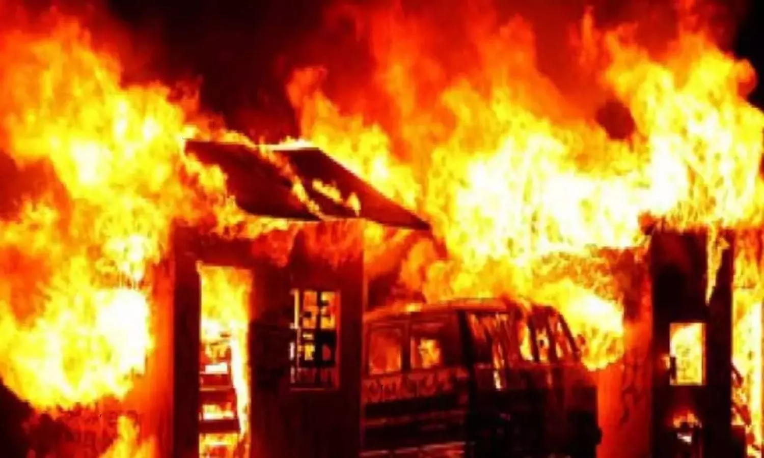 Fire accident in Kadiam of East Godavari district