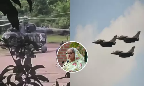 Bangladesh Crisis: హసీనా విమానానికి భారత్‌ బందోబస్తు..!