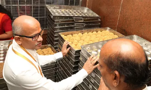 Additional EO inspected the laddu counters in Tirumala