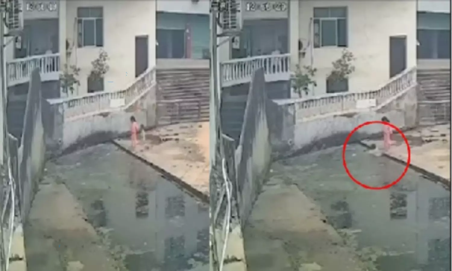 A Small Boy Fall Down Into Pool Video Goes Viral in Social Media A Small Boy Fall Down Into Pool Video Goes Viral in Social Media