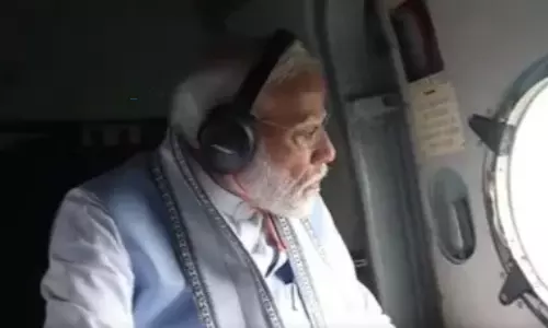 PM Modi Conducts Aerial Survey of Landslide-hit Wayanad