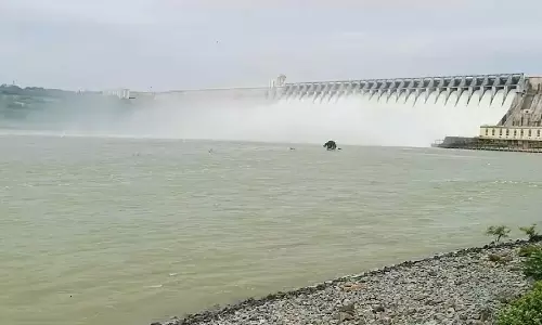 Ongoing flood to Nagarjuna Sagar project