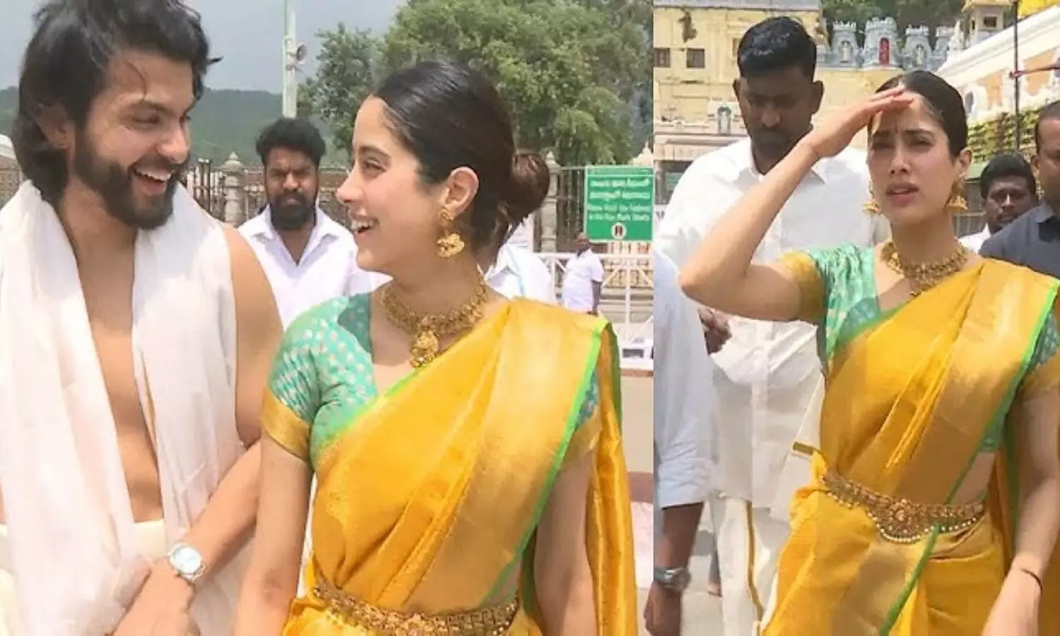 Janhvi Kapoor Visited Tirumala Temple