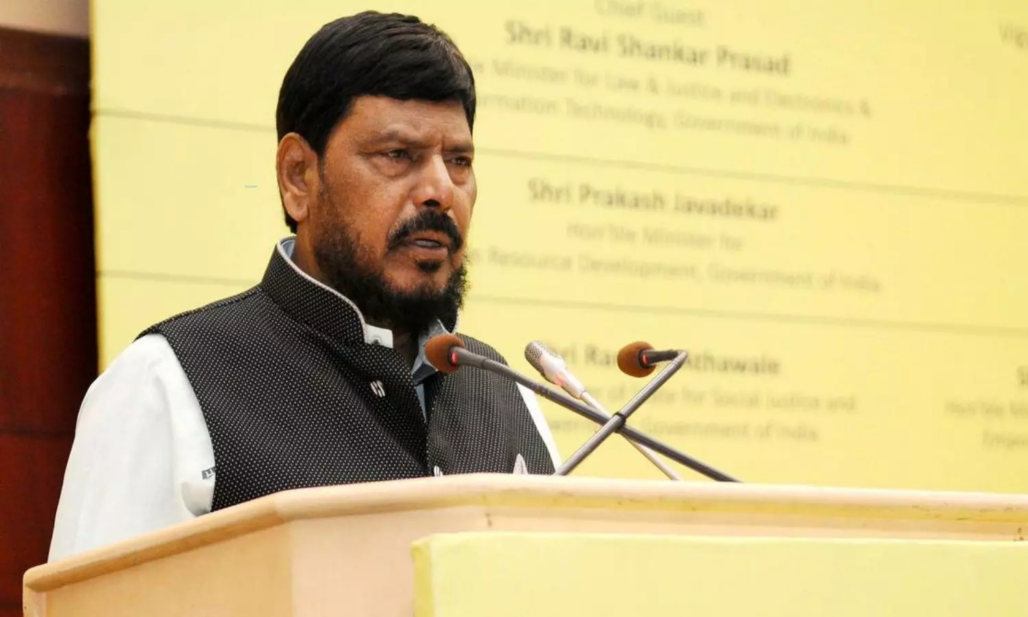 Union Minister Ramdas Athawale Review on Social Justice