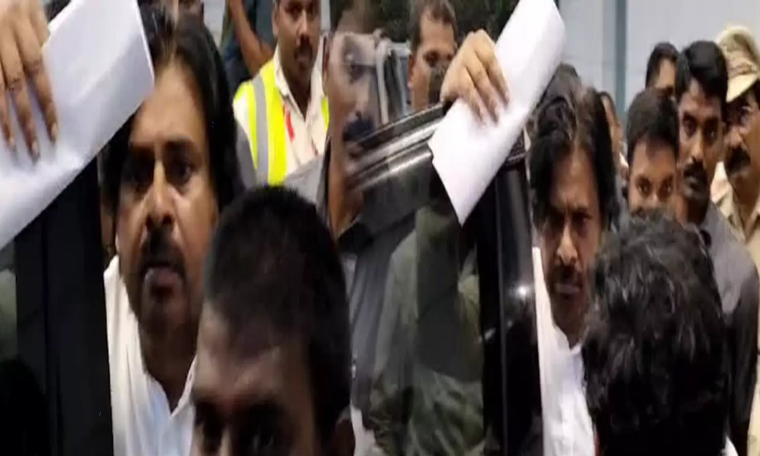 Pawan Kalyan Receive Missing Complaint in Gannavaram Airport