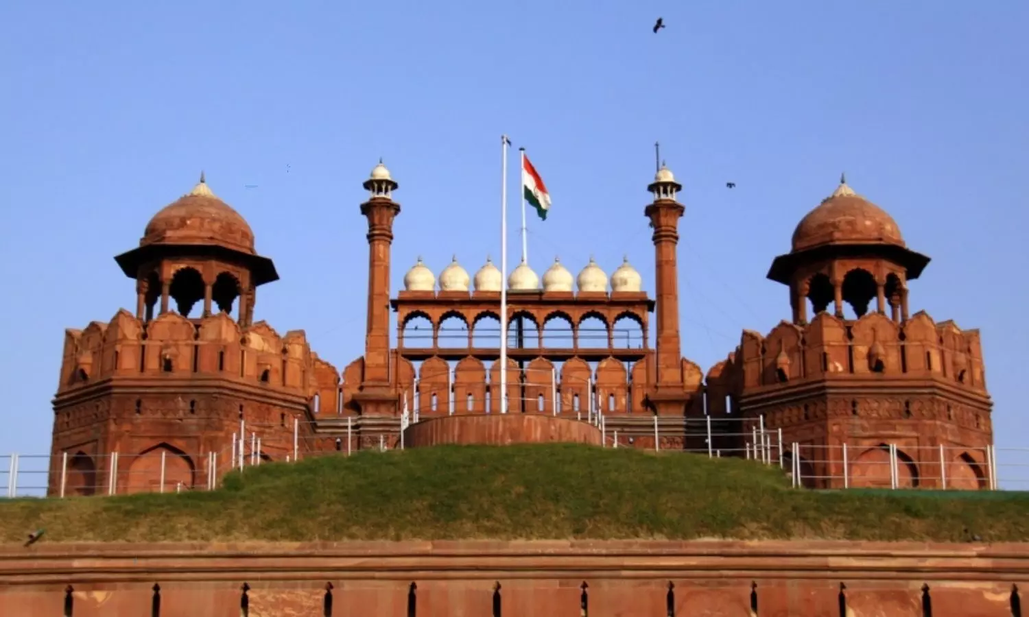 Red Fort Is Getting Ready for 78th Independence Celebrations