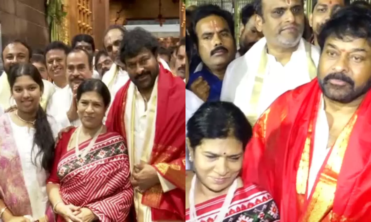 Megastar Chiranjeevi visited Tirumala Srivenkateswara Swamy