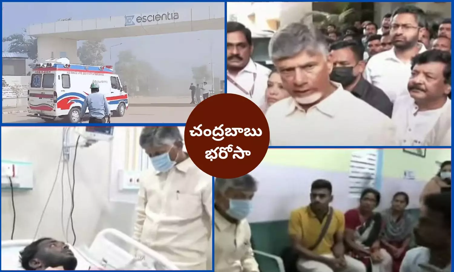 Chandrababu Visits Escientia Victims: బాధితులను పరామర్శించిన సీఎం చంద్రబాబు ఏమన్నారంటే..