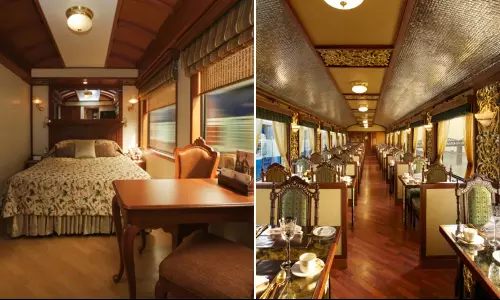 Most Expensive LuxuryTrain in Indian Railway Called Maharaja Express Fare More Than RS 22 lakhs Most Expensive LuxuryTrain in Indian Railway Called Maharaja Express Fare More Than RS 22 lakhs