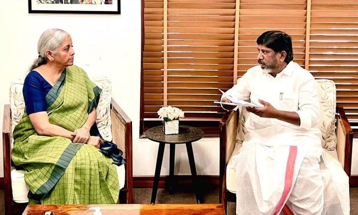 Bhatti Vikramarka met Union Finance Minister Nirmala Sitharaman in Delhi