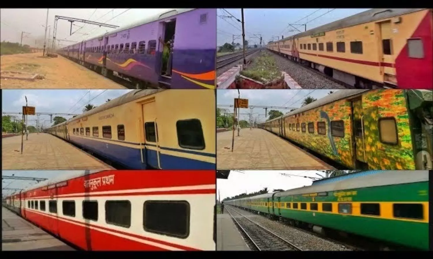 Indian Railway Train Coach Colours are different Know the colour code of Train Coaches