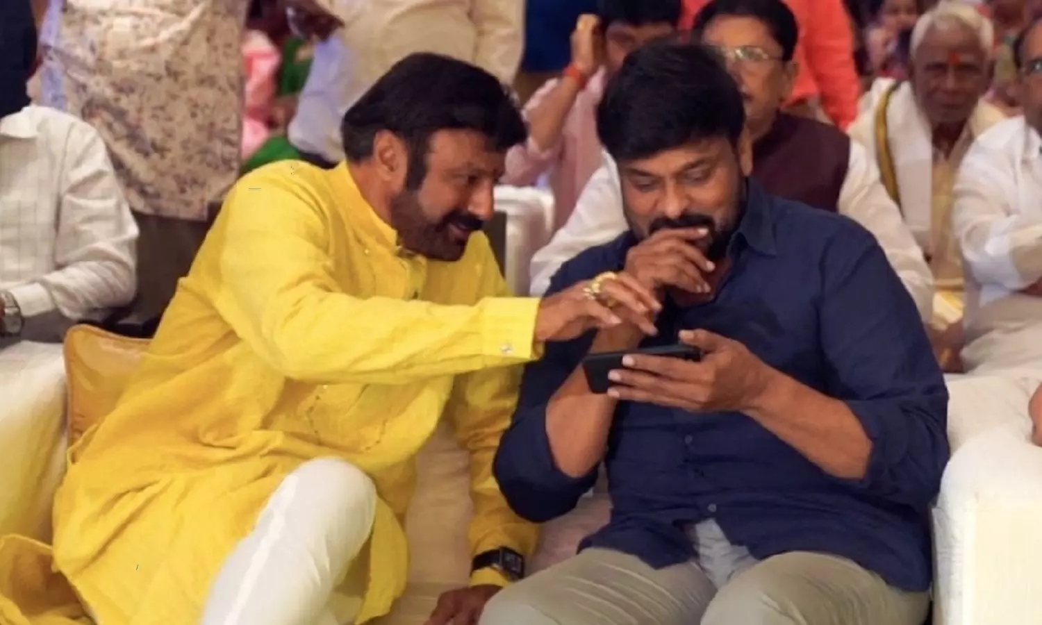 Chiranjeevi interesting comments about balakrishna in golden jubilee event Chiranjeevi interesting comments about balakrishna in golden jubilee event